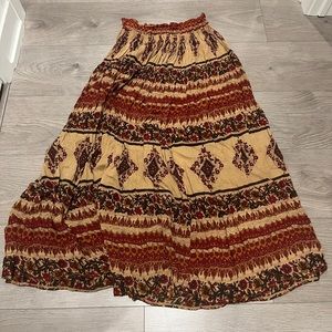 Vintage earth toned skirt